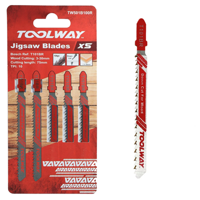 Toolway T101BR Jigsaw Blade for Wood (Pack of 5)