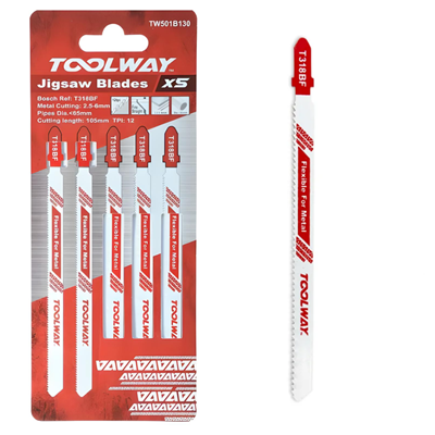 Toolway T318BF Jigsaw Blade for Metal (Pack of 5)