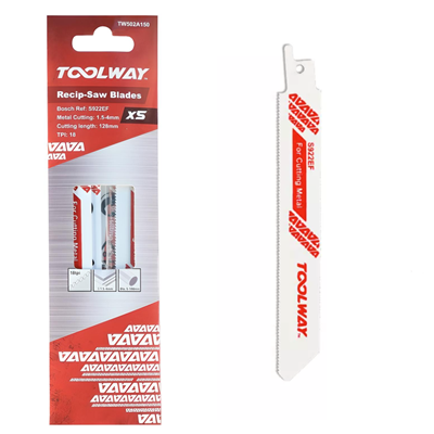 Toolway S922EF 150mm Reciprocating Saw Blades (Pack of 5)