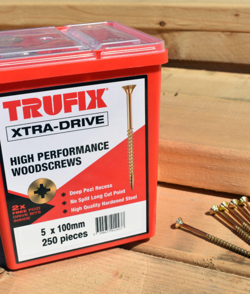 Trufix Xtra Drive M3.5 x 16mm Wood Screws (Tub of 2200)