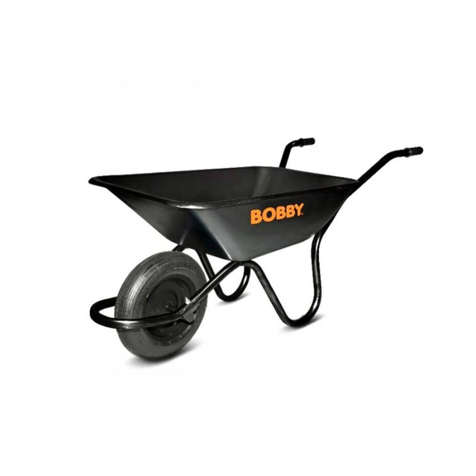 BOBBY Black Wheelbarrow Heavy Duty 90LT