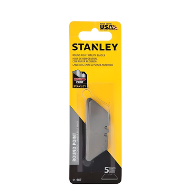 Stanley Rounded Knife Blades (Pack of 5)